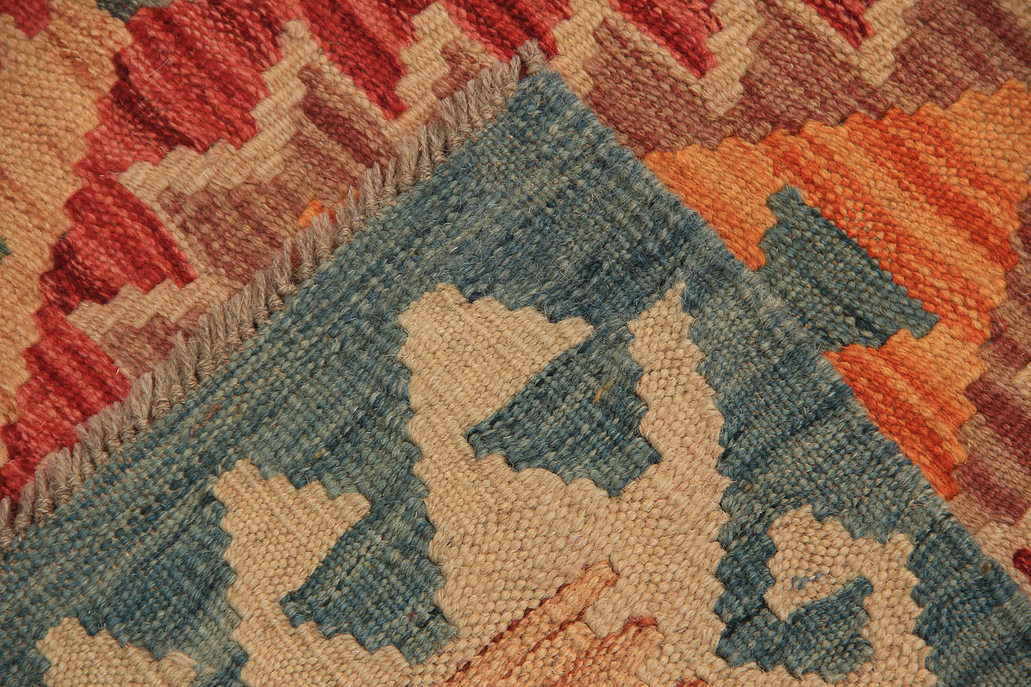 3' X 8' Multy Handmade Veggie Dye Kilim Rug Runner