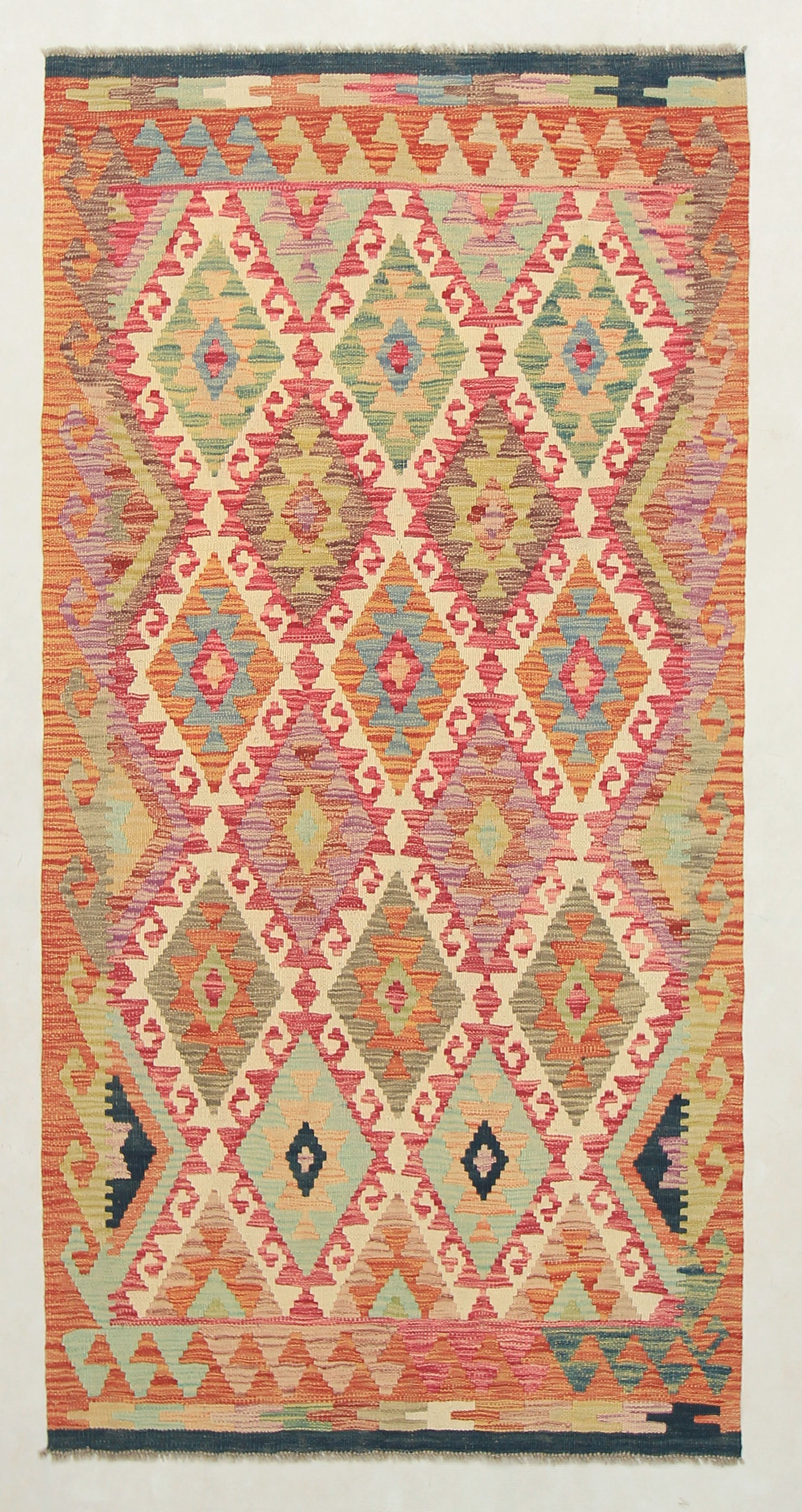 Multy Handmade Veggie Dye Kilim Rug Rectangular