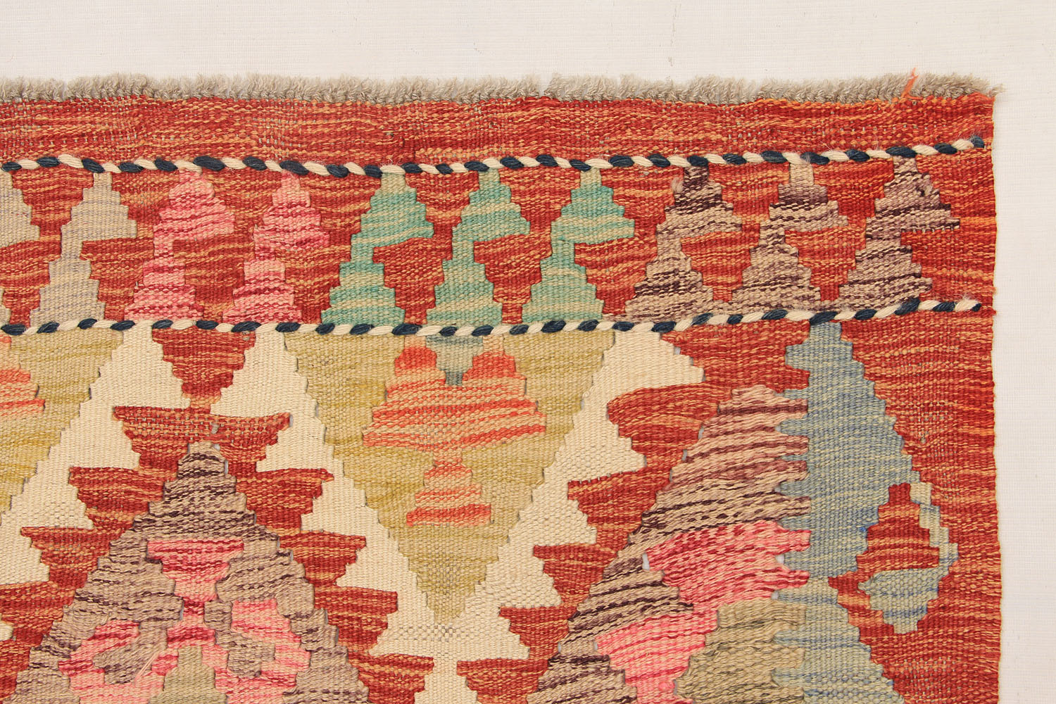 Multy Handmade Veggie Dye Kilim Rug Rectangular