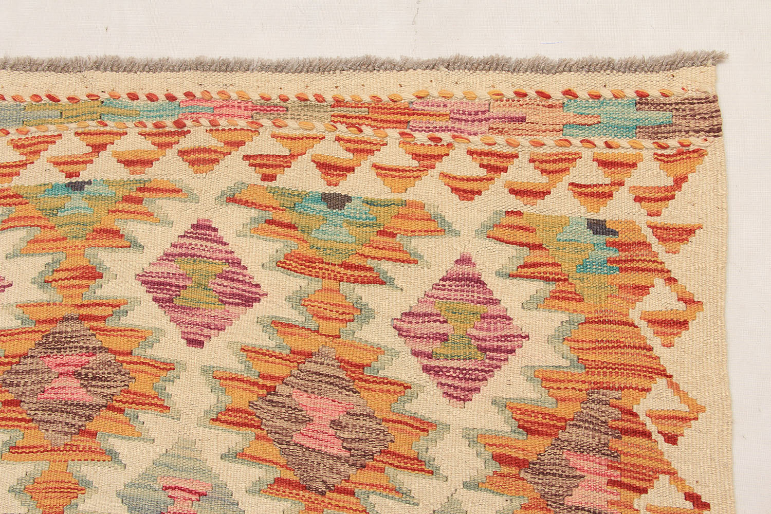 Multy Handmade Veggie Dye Kilim Rug Rectangular
