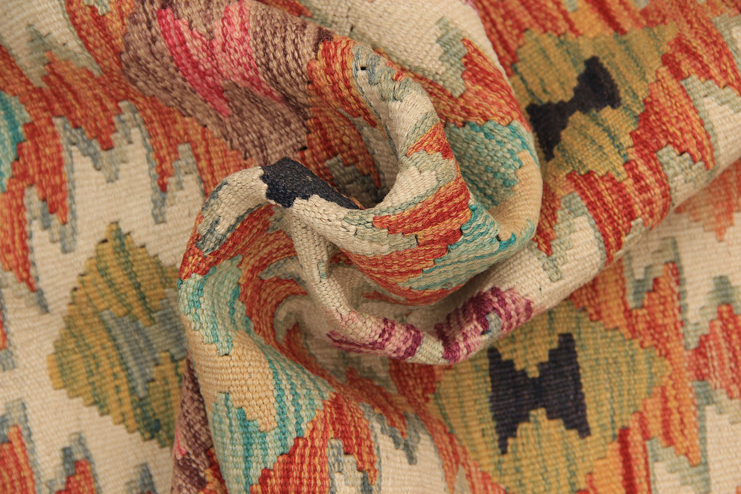 Multy Handmade Veggie Dye Kilim Rug Rectangular