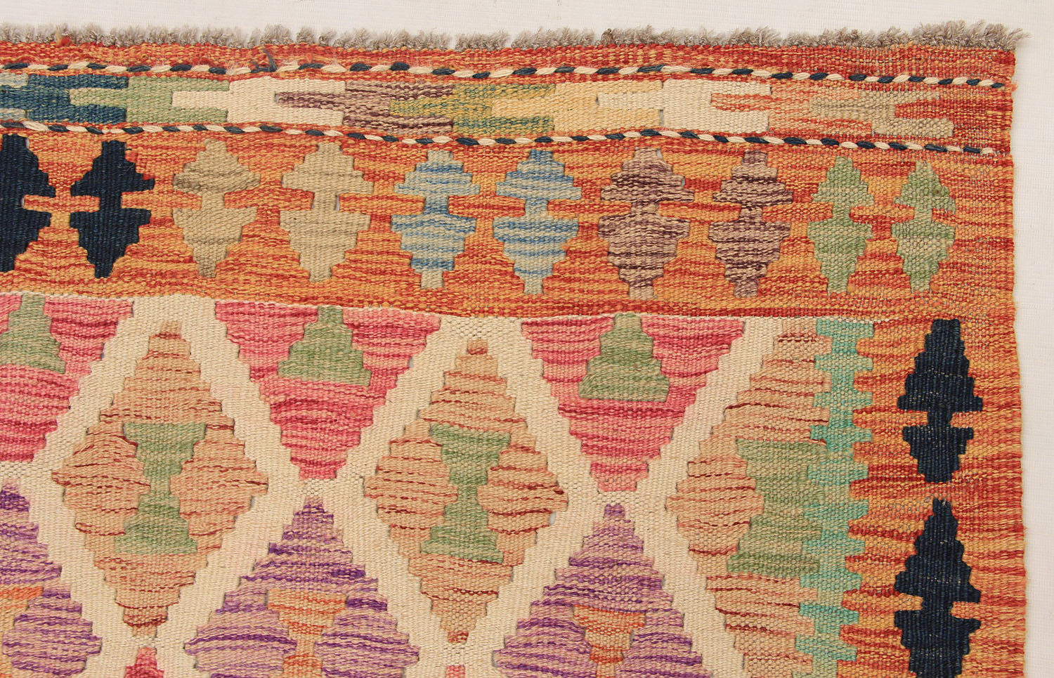 Multy Handmade Veggie Dye Kilim Rug Rectangular