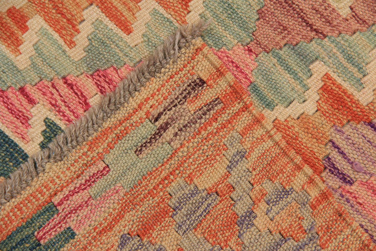Multy Handmade Veggie Dye Kilim Rug Rectangular
