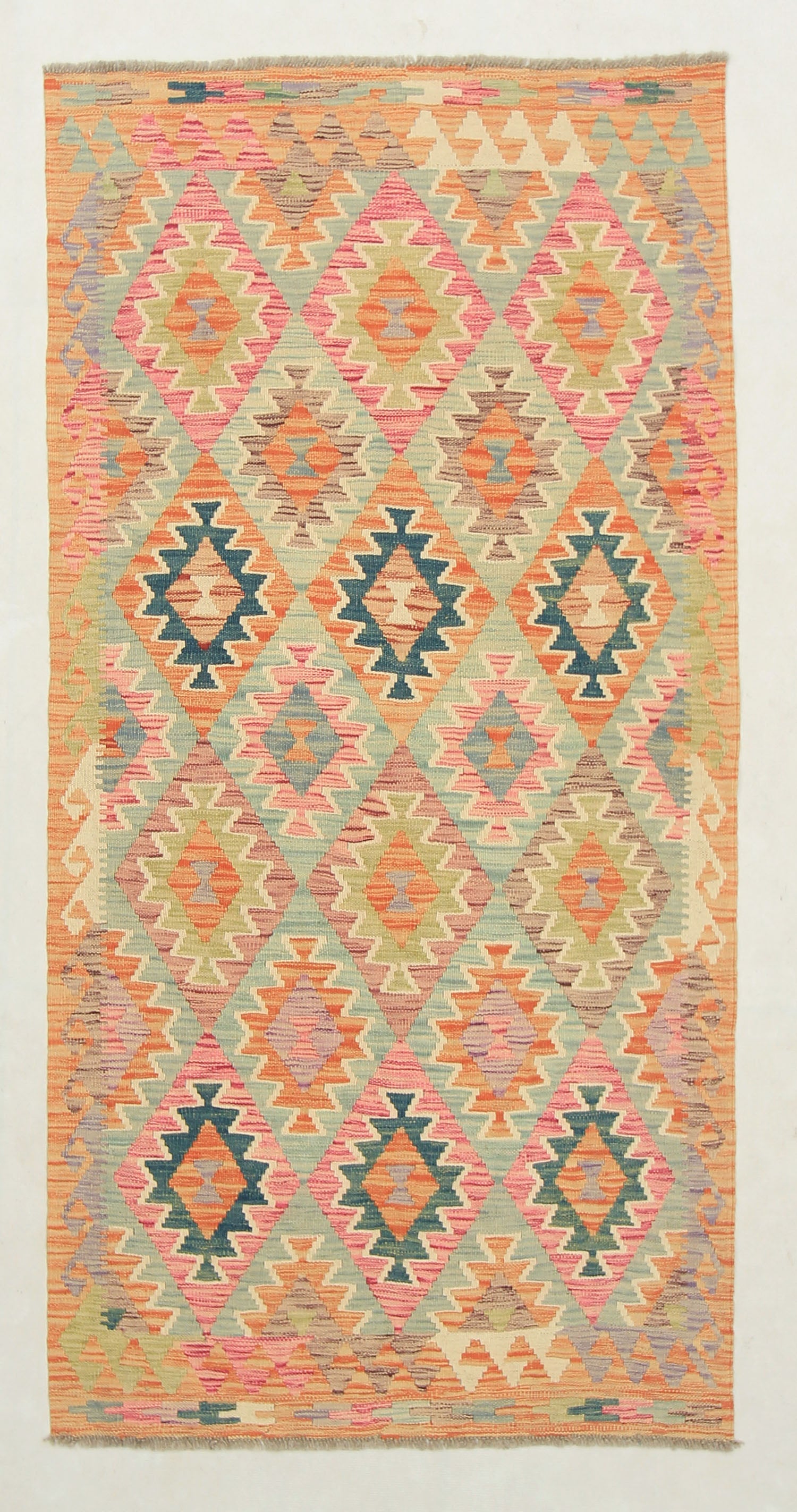 Multy Handmade Veggie Dye Kilim Rug Rectangular