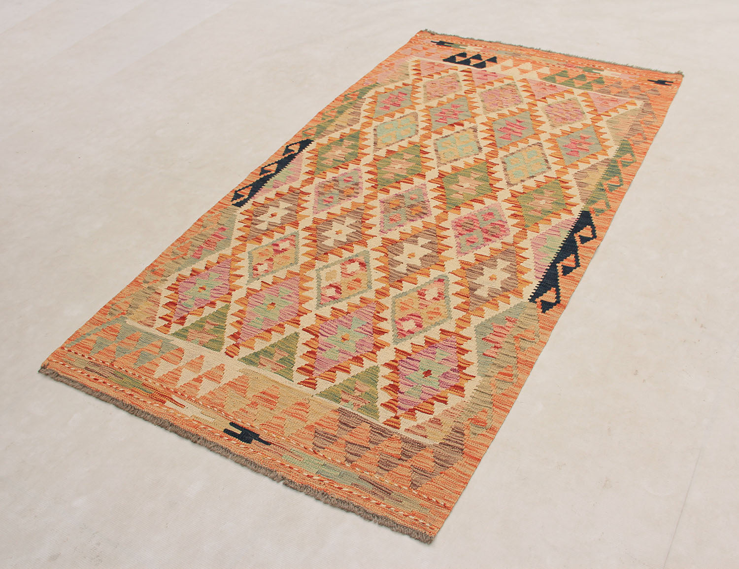 Multy Handmade Veggie Dye Kilim Rug Rectangular