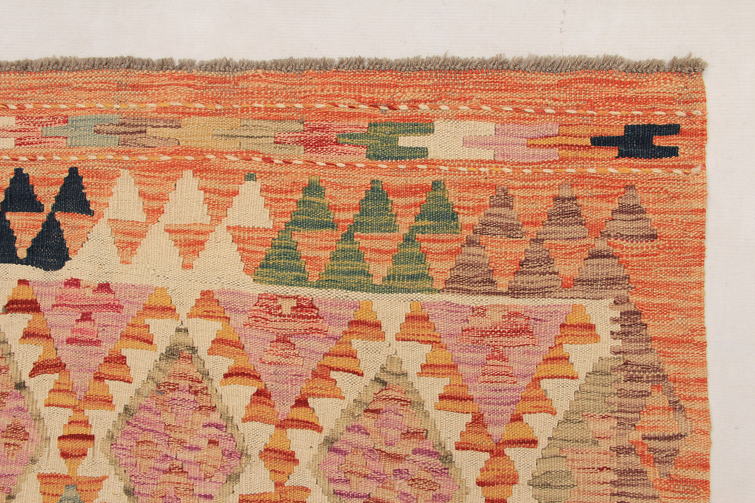 Multy Handmade Veggie Dye Kilim Rug Rectangular