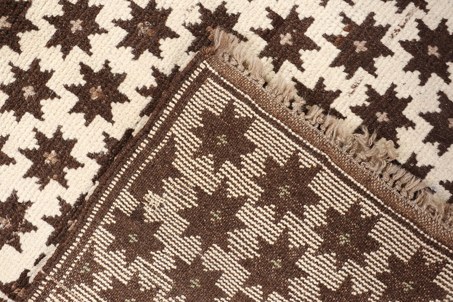 3' X 5' Ivory Handmade Natural Taimani Carpets Afghan Rectangular
