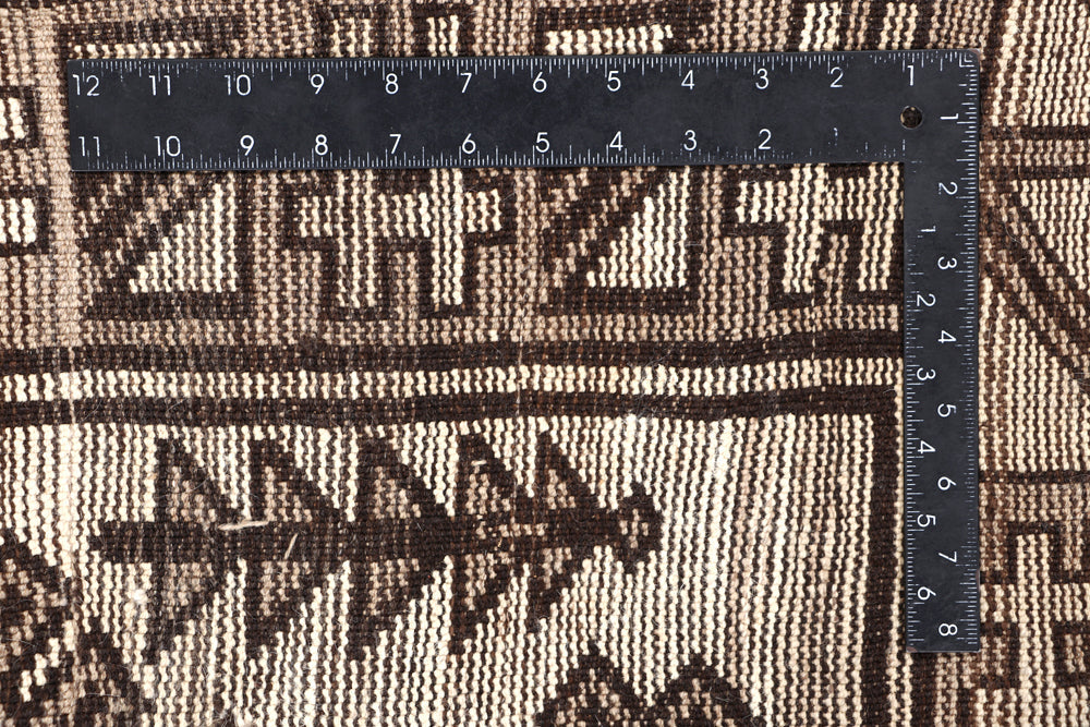 4' 6" x 6' 6 Ivory Handmade Natural Taimani Carpets Afghan Rectangular