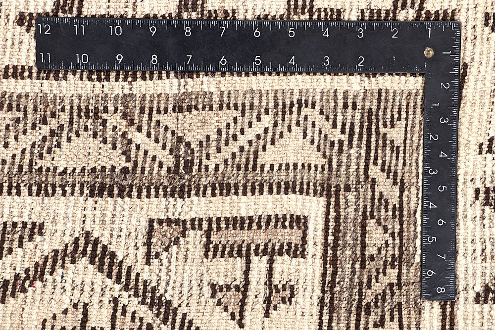 5' X 8' Ivory Handmade Natural Taimani Carpets Afghan Rectangular