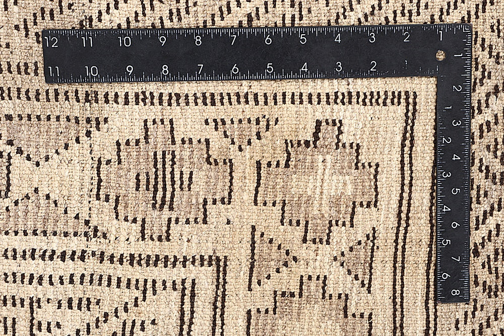 Ivory Handmade Natural Taimani Carpets Afghan Rectangular