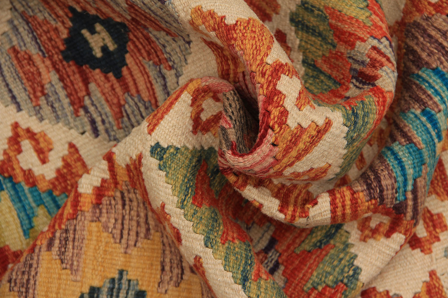 3' X 8' Multy Handmade Veggie Dye Kilim Rug Runner
