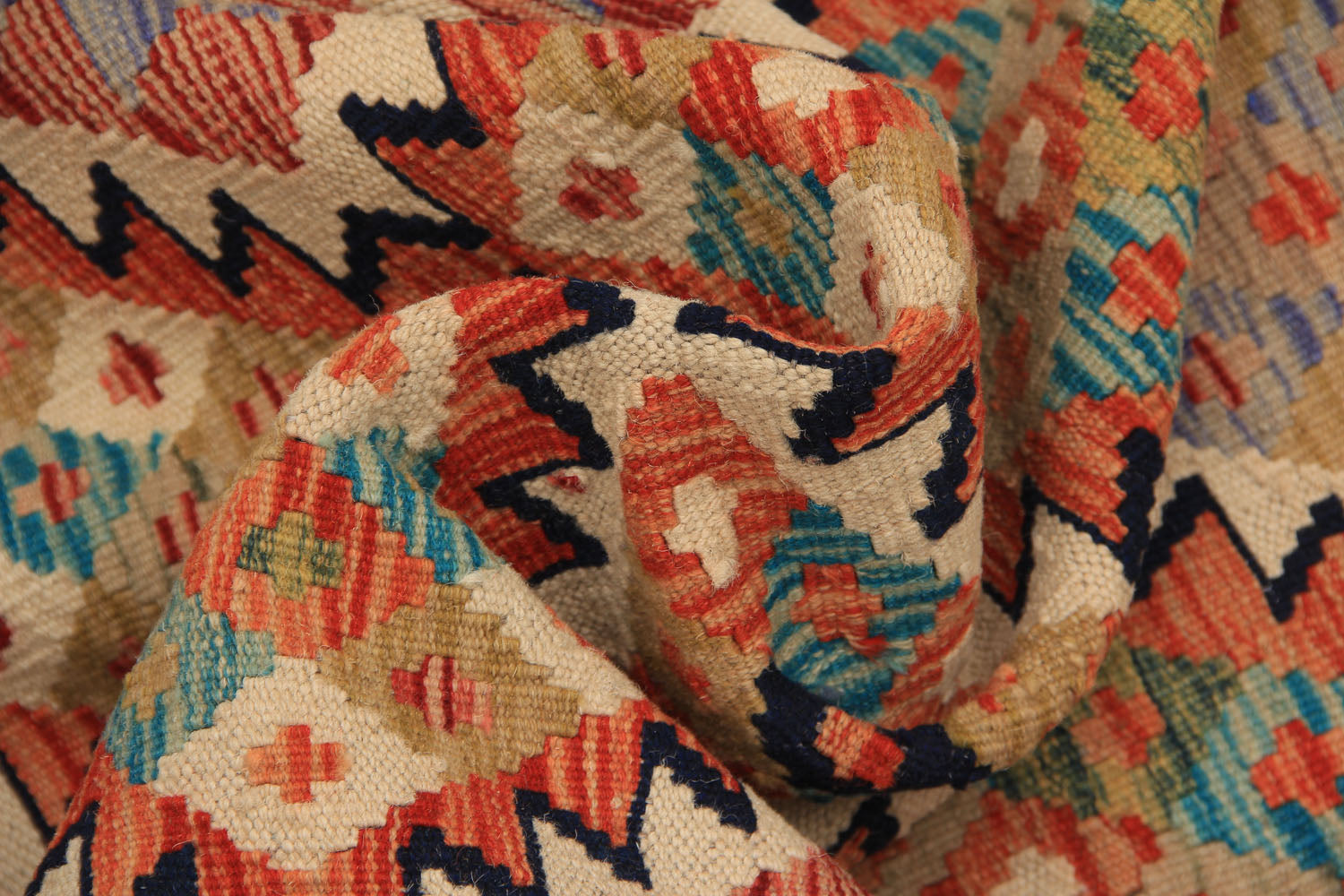 3' X 8' Multy Handmade Veggie Dye Kilim Rug Runner