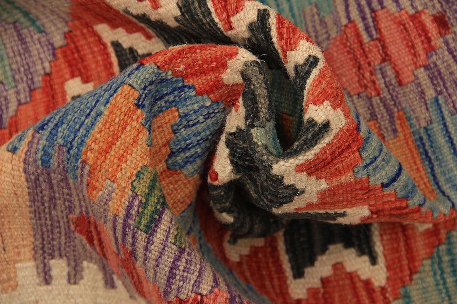 3' X 8' Multy Handmade Veggie Dye Kilim Rug Runner