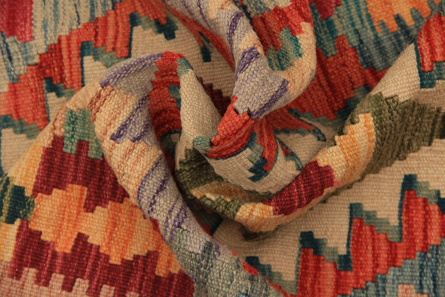 3' X 8' Multy Handmade Veggie Dye Kilim Rug Runner