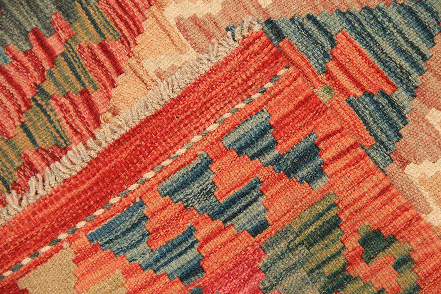 3' X 8' Multy Handmade Veggie Dye Kilim Rug Runner