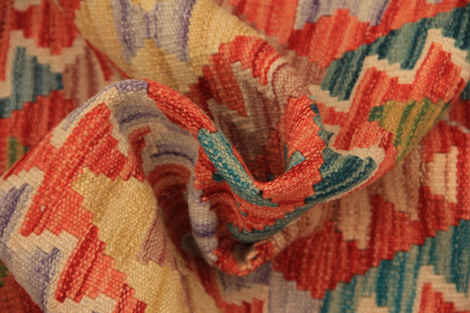3' X 8' Multy Handmade Veggie Dye Kilim Rug Runner