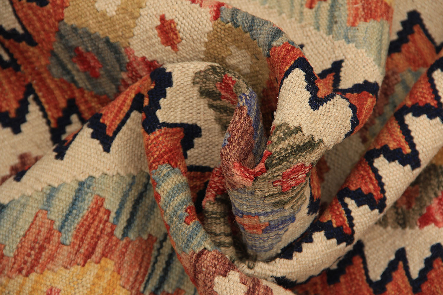 3' X 8' Multy Handmade Veggie Dye Kilim Rug Runner
