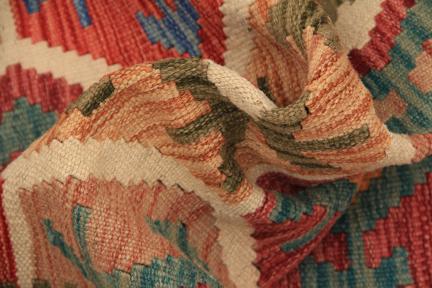 2' 6" x 8' Multy Handmade Veggie Dye Kilim Rug Runner