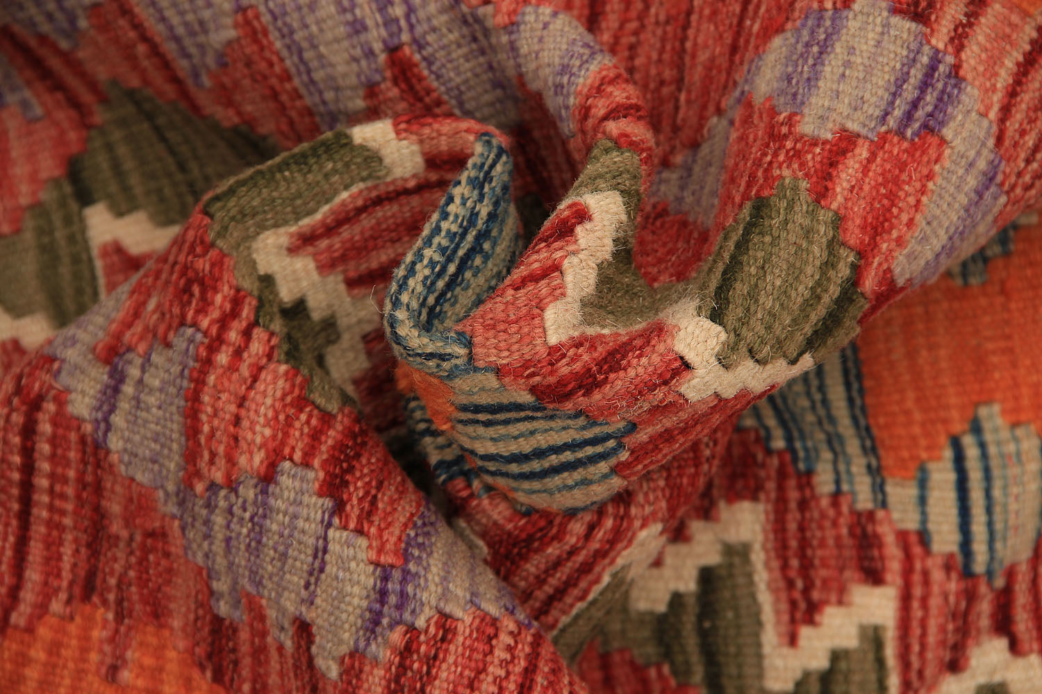 3' X 8' Multy Handmade Veggie Dye Kilim Rug Runner