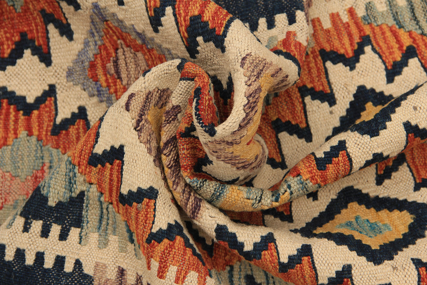 3' X 8' Multy Handmade Veggie Dye Kilim Rug Runner