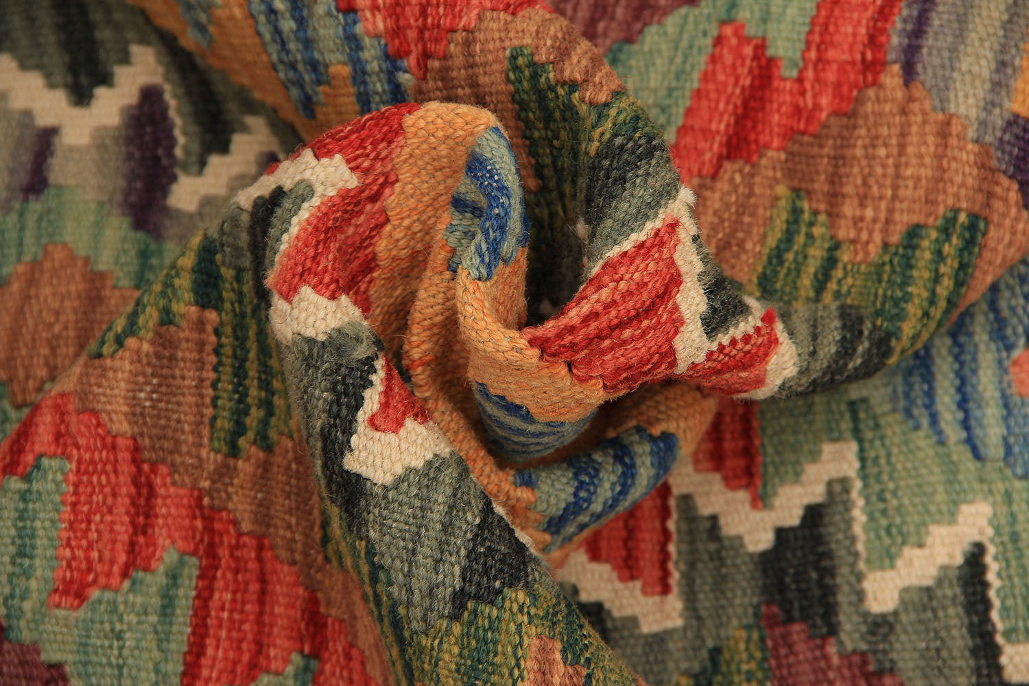 2' 6" x 8' Multy Handmade Veggie Dye Kilim Rug Runner