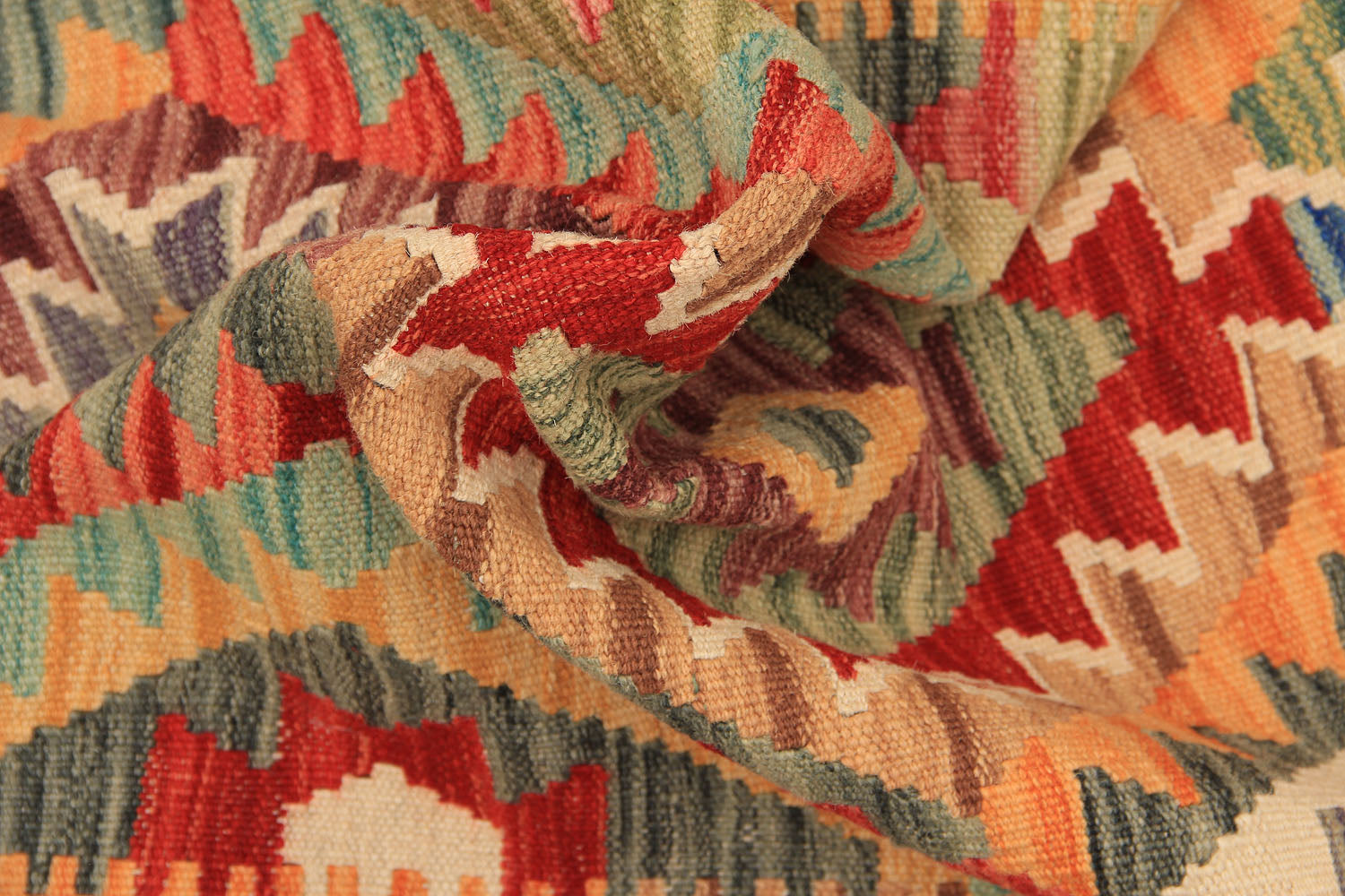 3' X 8' Multy Handmade Veggie Dye Kilim Rug Runner
