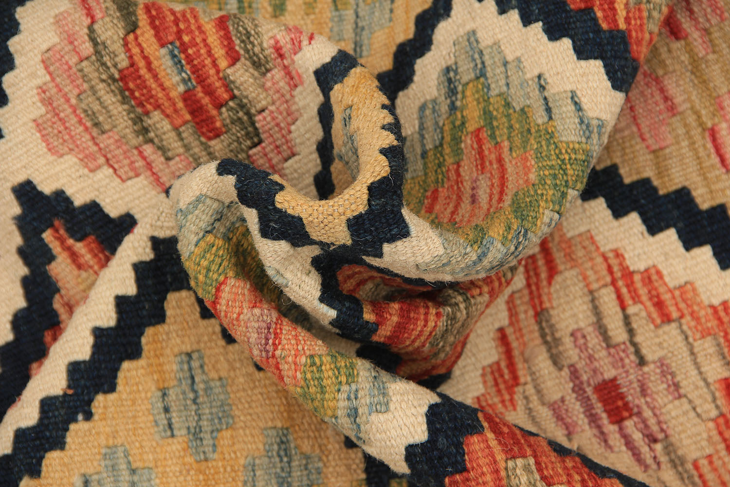 3' X 8' Multy Handmade Veggie Dye Kilim Rug Runner