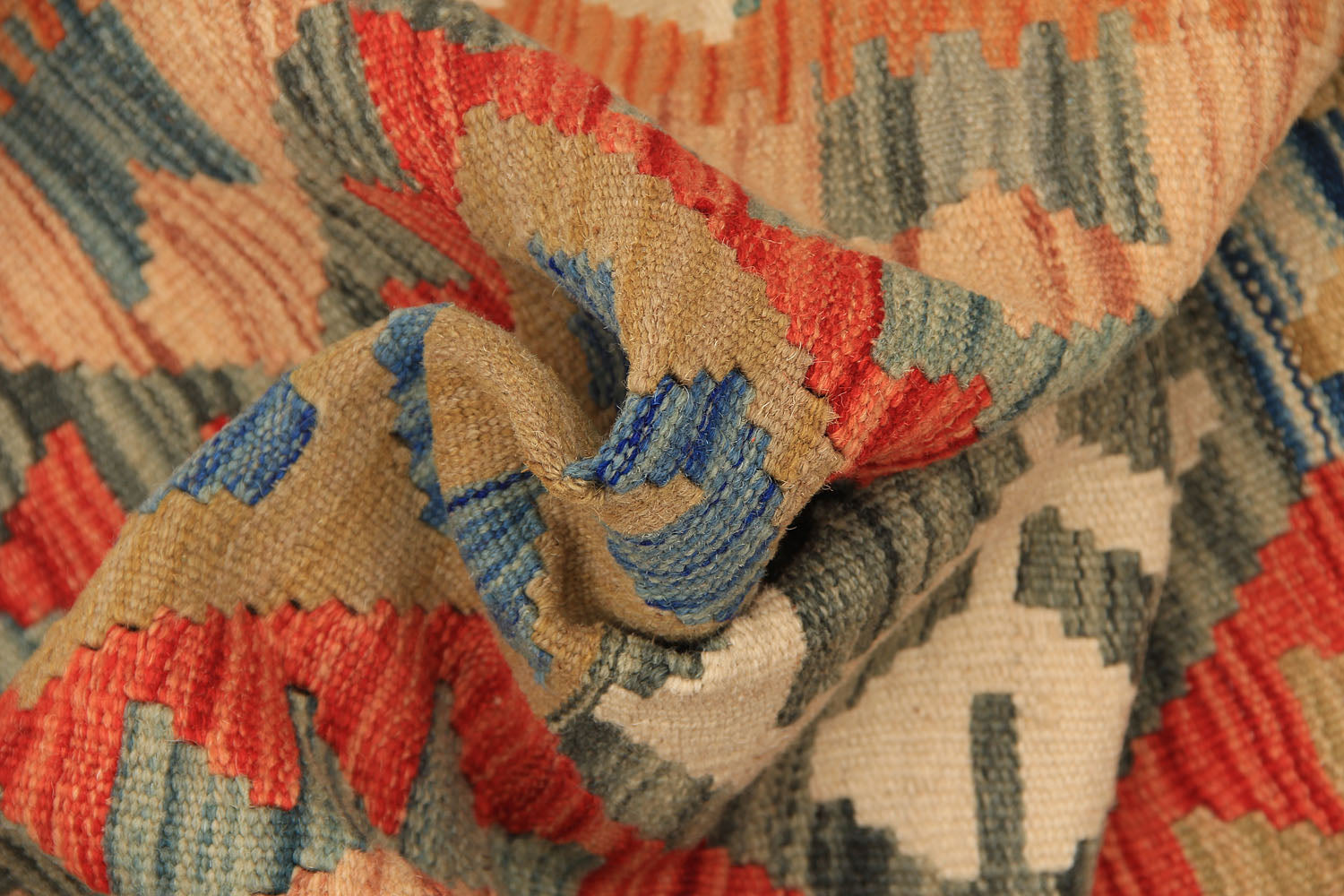 3' X 8' Multy Handmade Veggie Dye Kilim Rug Runner