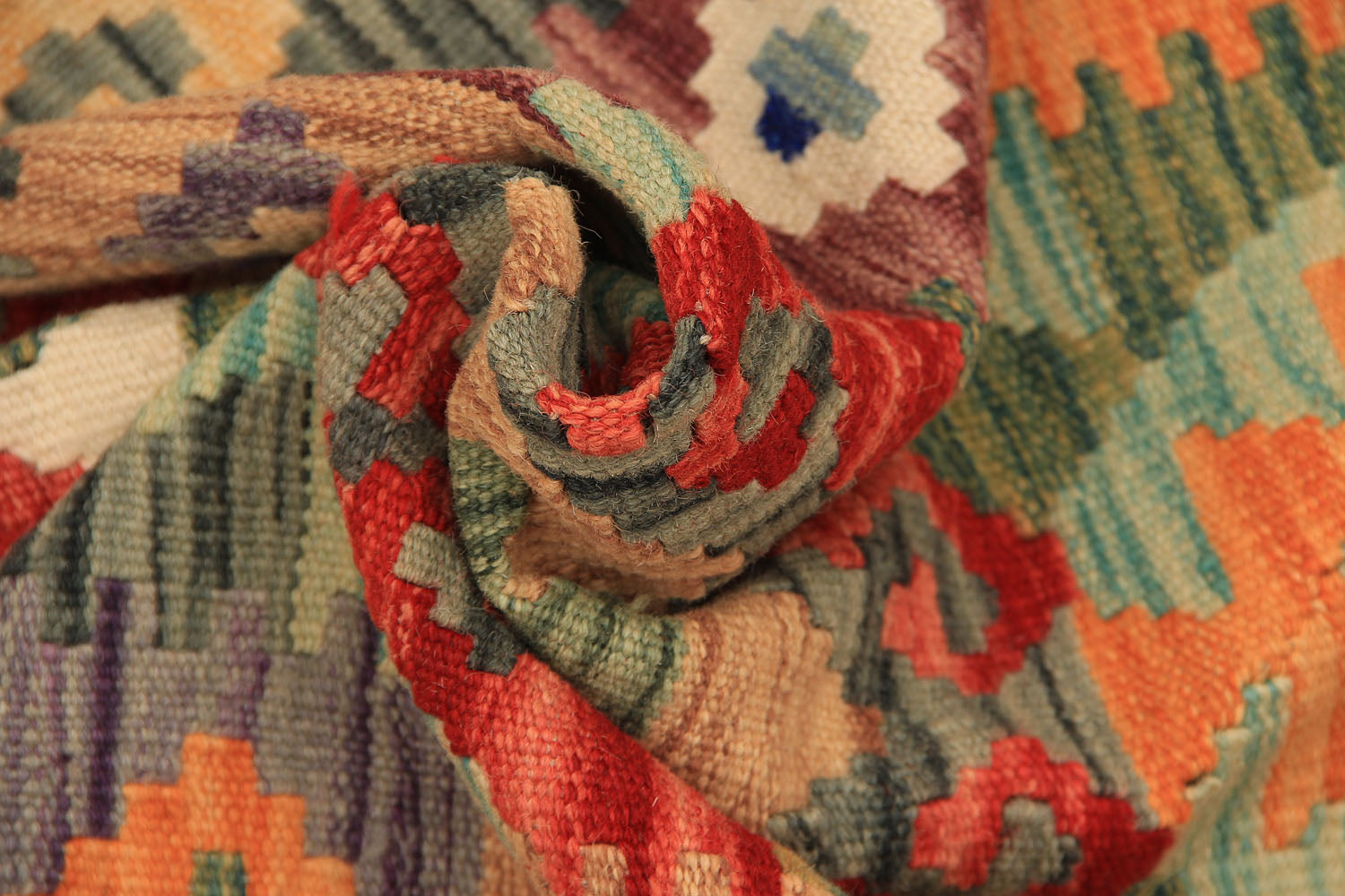 3' X 8' Multy Handmade Veggie Dye Kilim Rug Runner