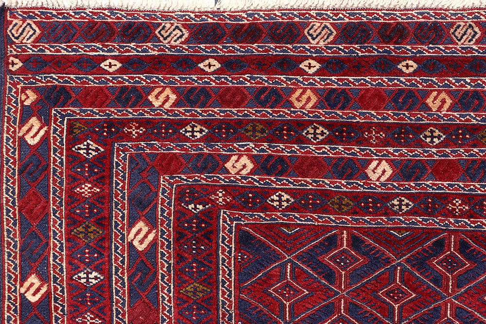 Handmade Fine Mashwani Afghan Rug