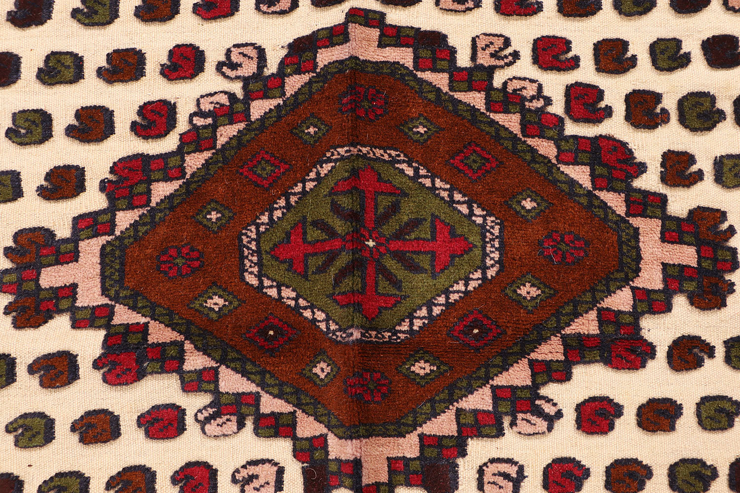 Handmade Herati Gul Afghan Rug