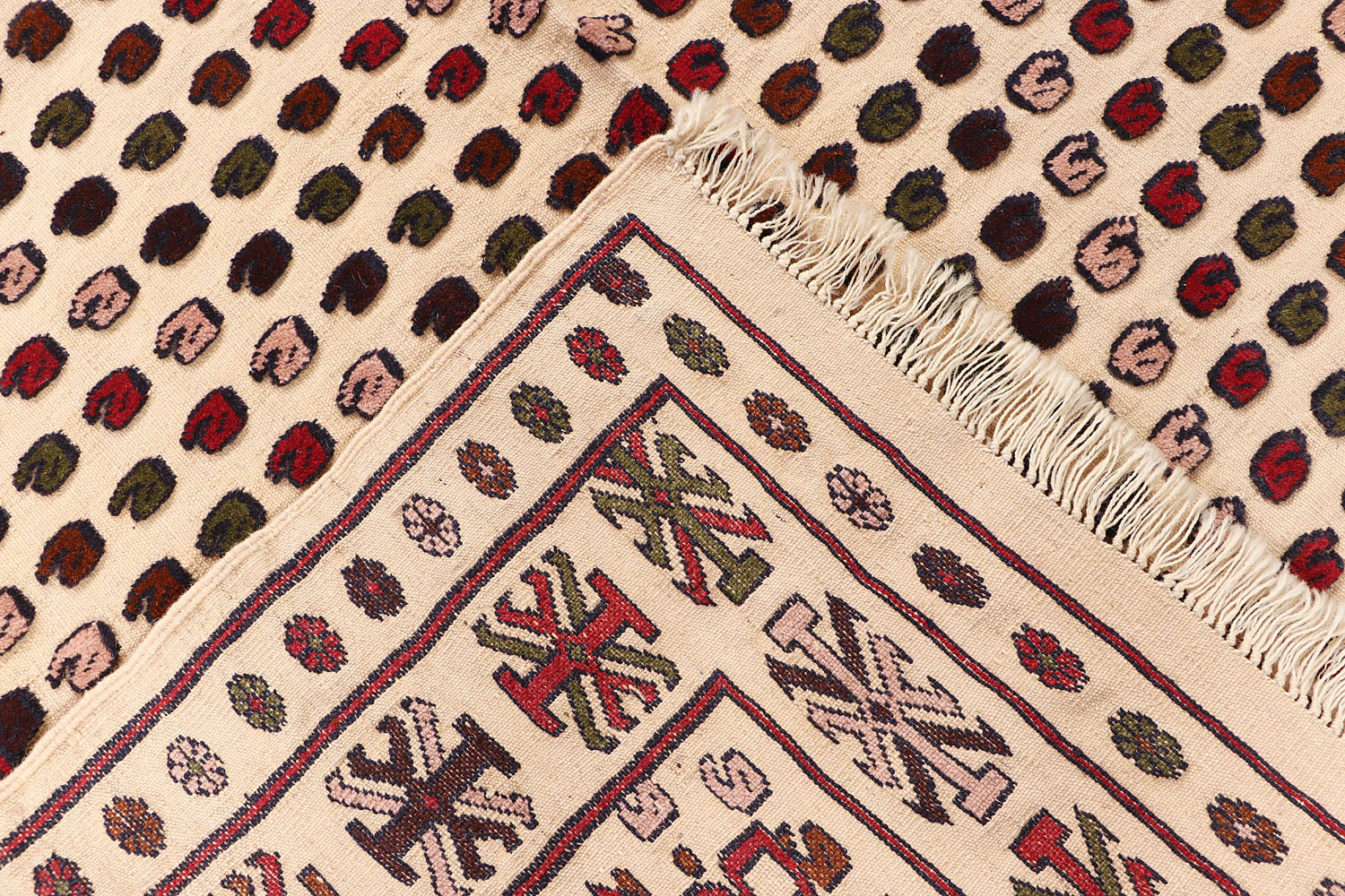 Handmade Herati Gul Afghan Rug