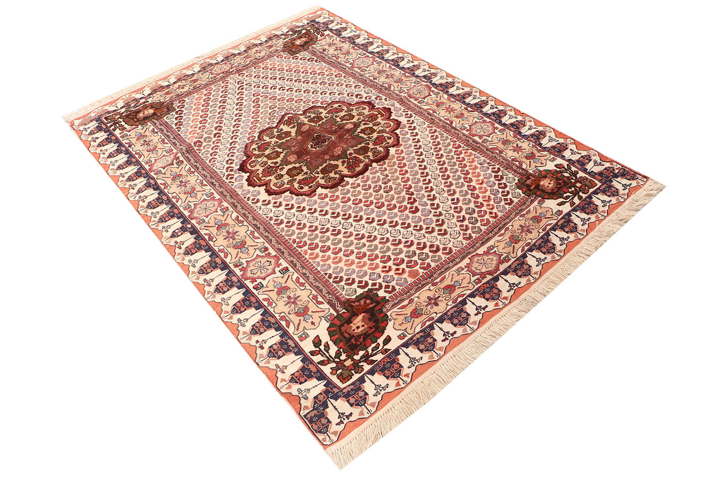 Handmade Herati Gul Afghan Rug