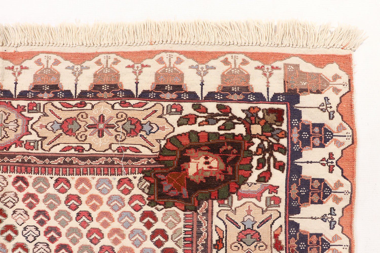 Handmade Herati Gul Afghan Rug
