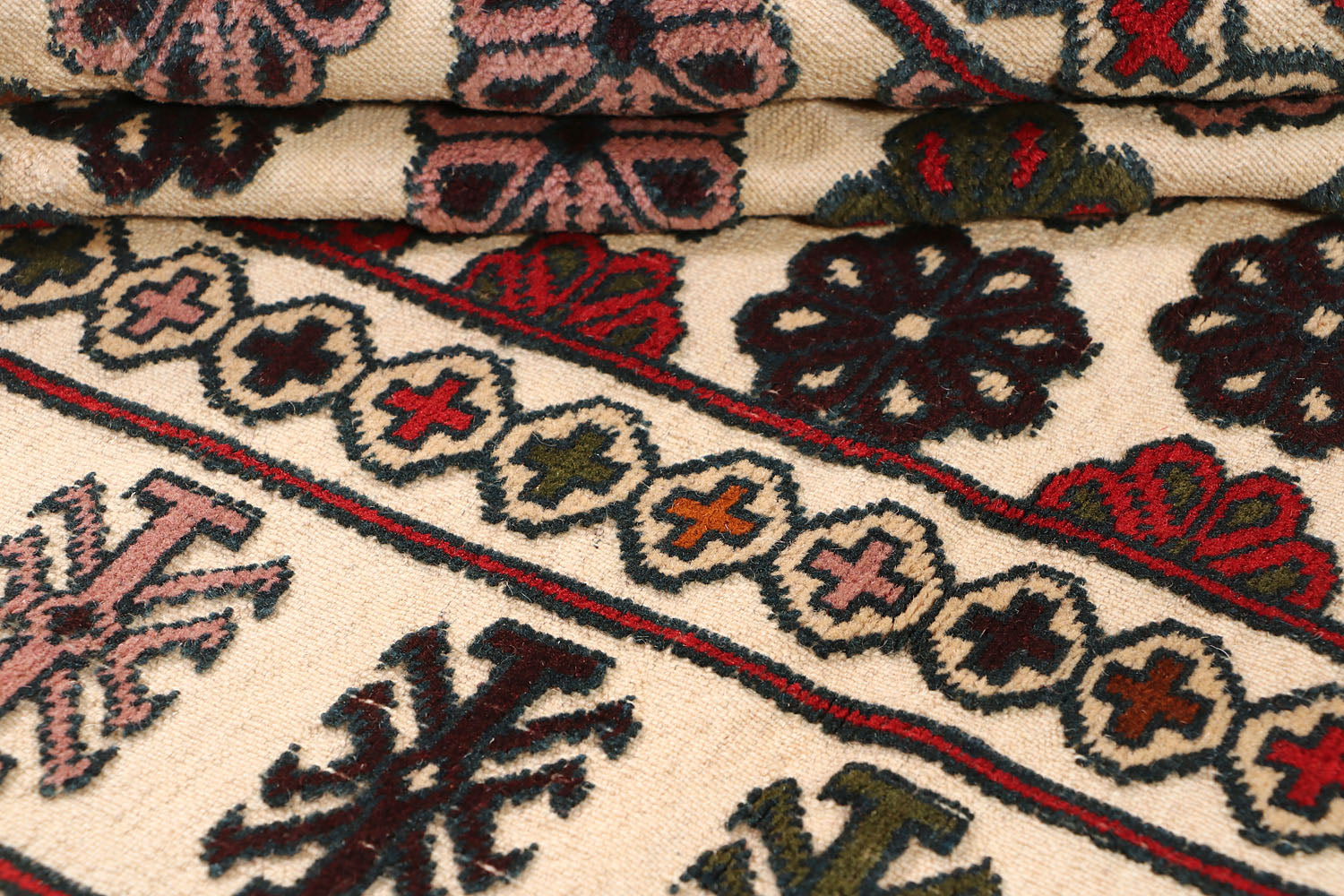 Handmade Herati Gul Afghan Rug