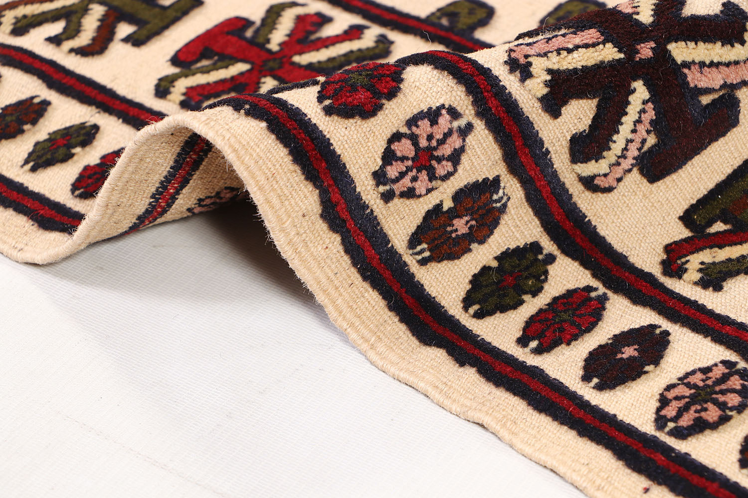 Handmade Herati Gul Afghan Rug