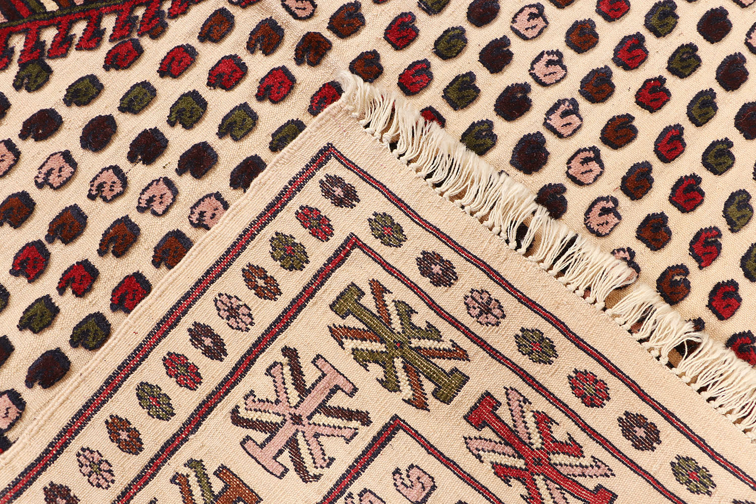 Handmade Herati Gul Afghan Rug