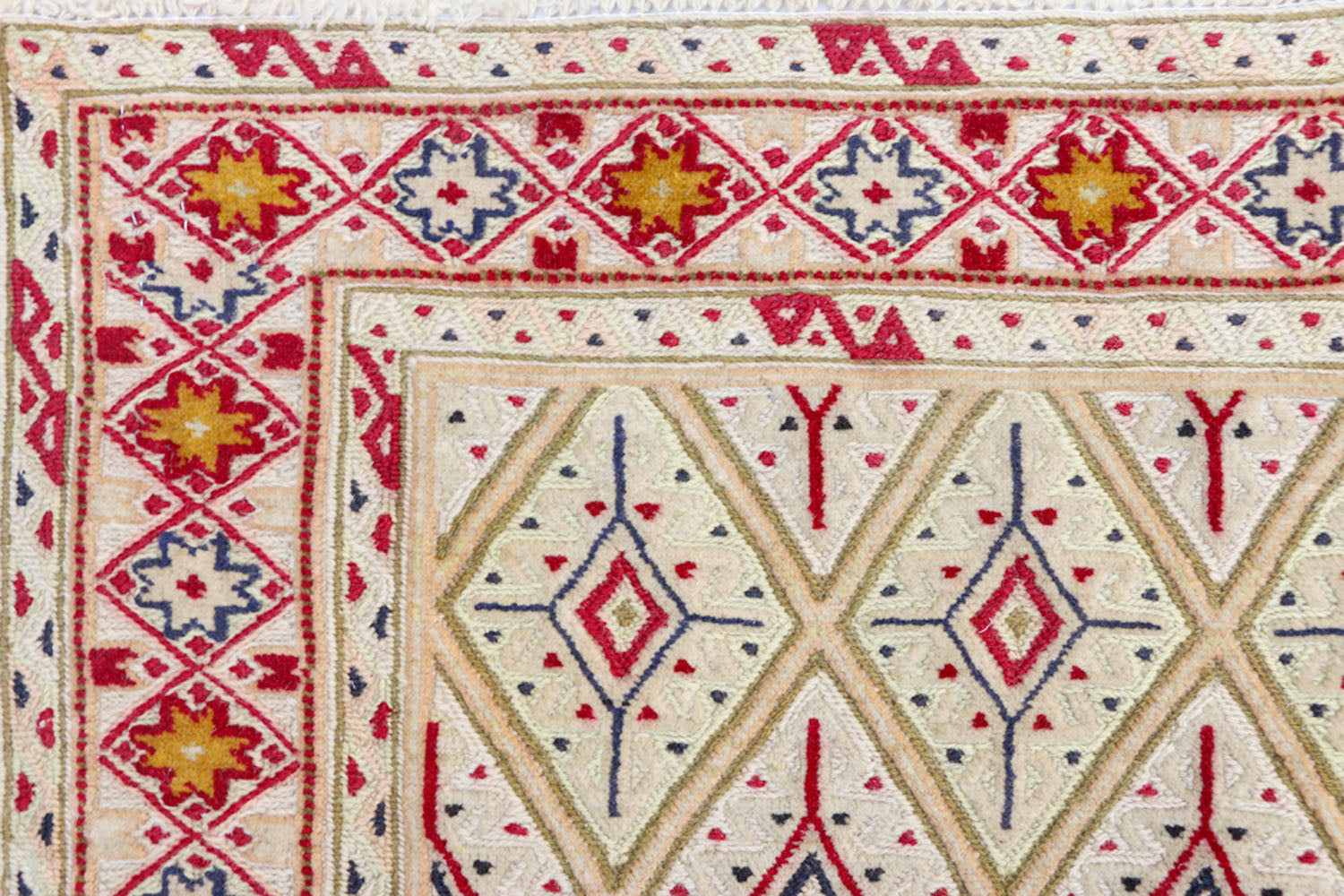 2' 6" x 4' L.brown Handmade Nakhunak Afghan Rug Rectangular
