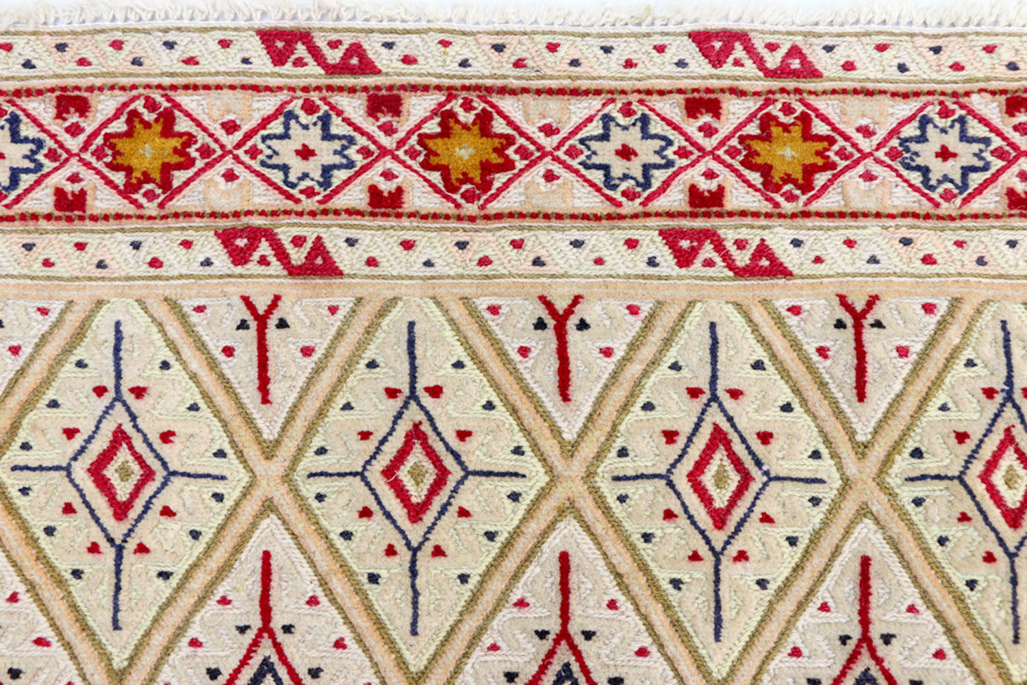 2' 6" x 4' L.brown Handmade Nakhunak Afghan Rug Rectangular