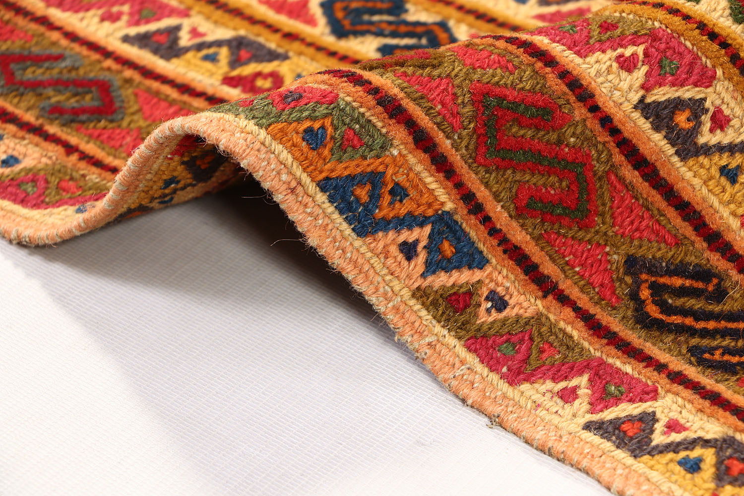 3' X 4' Multy Handmade Nakhunak Afghan Rug Rectangular