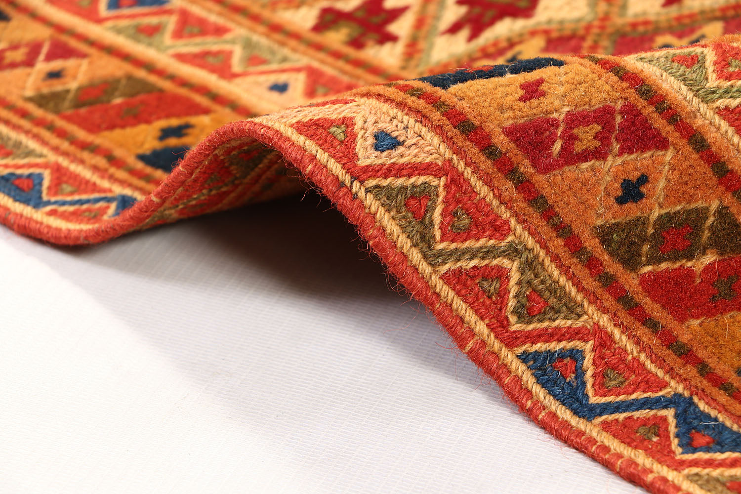 2' 6" x 4' Multy Handmade Nakhunak Afghan Rug Rectangular