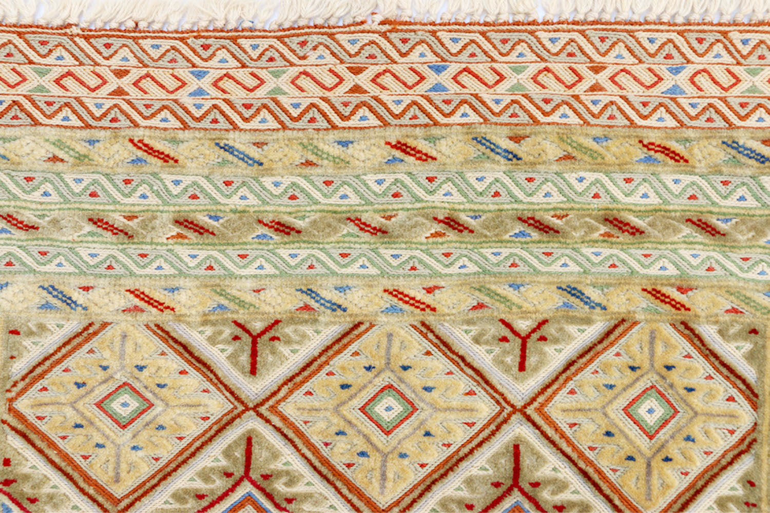 3' X 4' L.brown Handmade Nakhunak Afghan Rug Rectangular