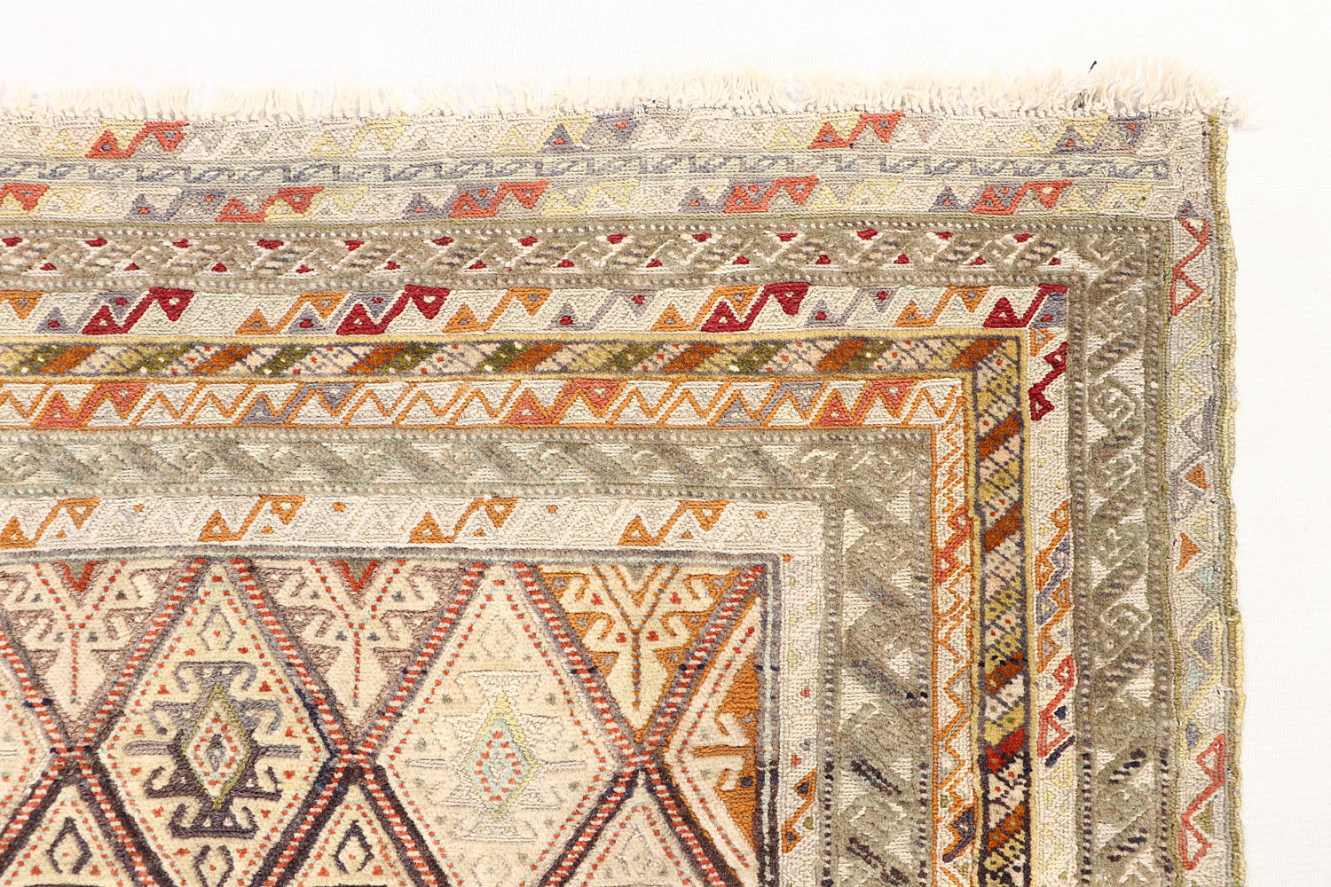 3' X 4' L.brown Handmade Nakhunak Afghan Rug Rectangular