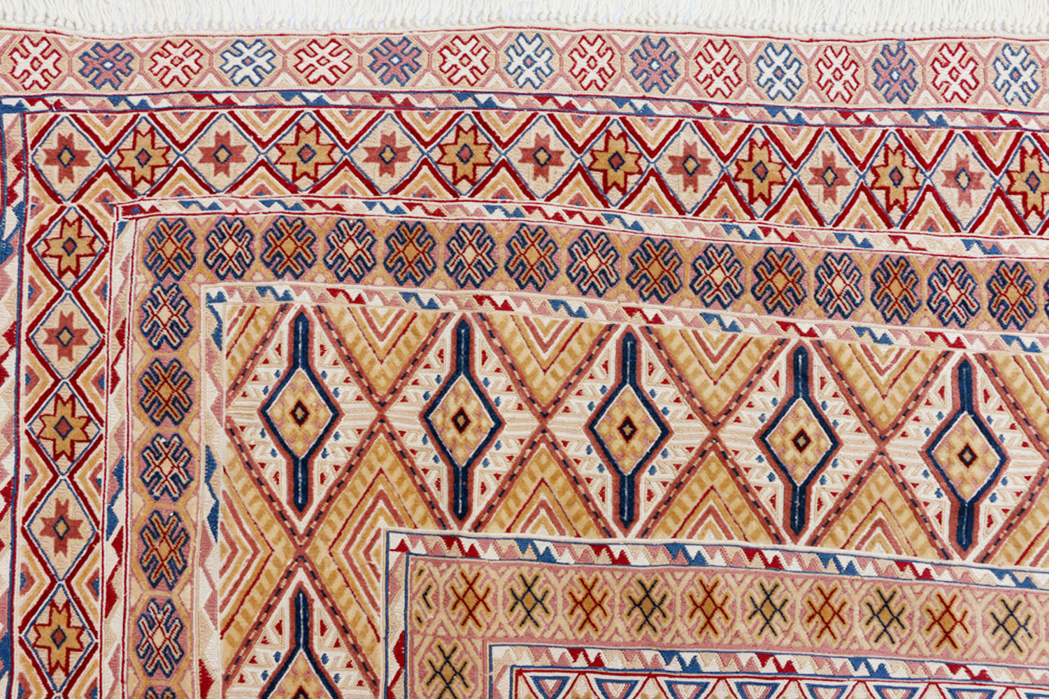 6' 6" X 6' 6" L.brown Handmade Nakhunak Afghan Rug Square