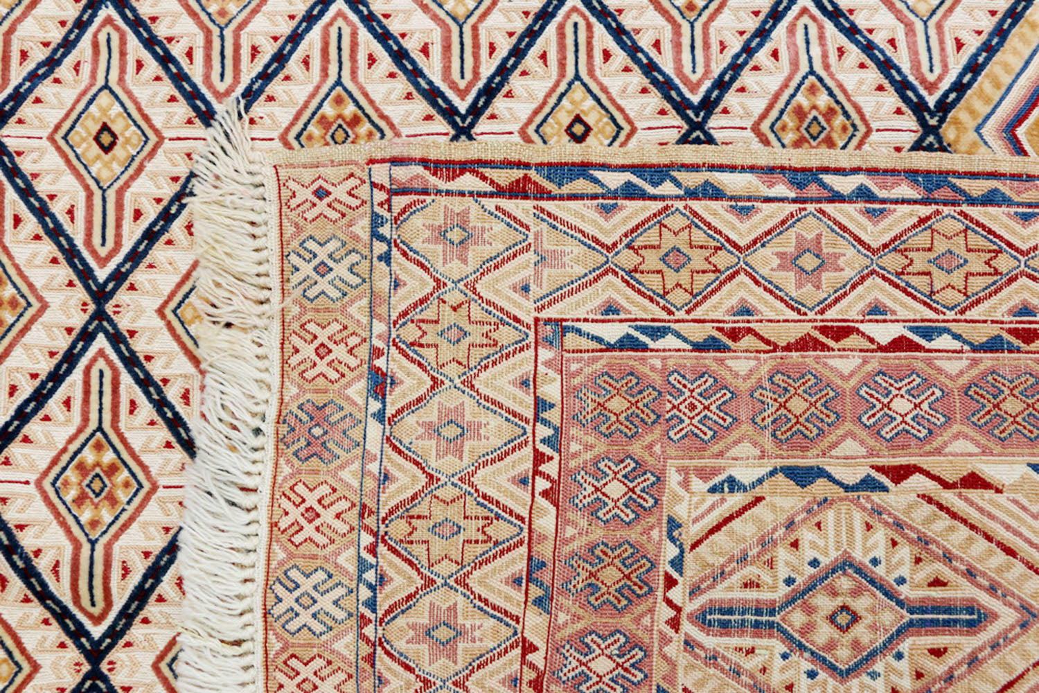 6' 6" X 6' 6" L.brown Handmade Nakhunak Afghan Rug Square