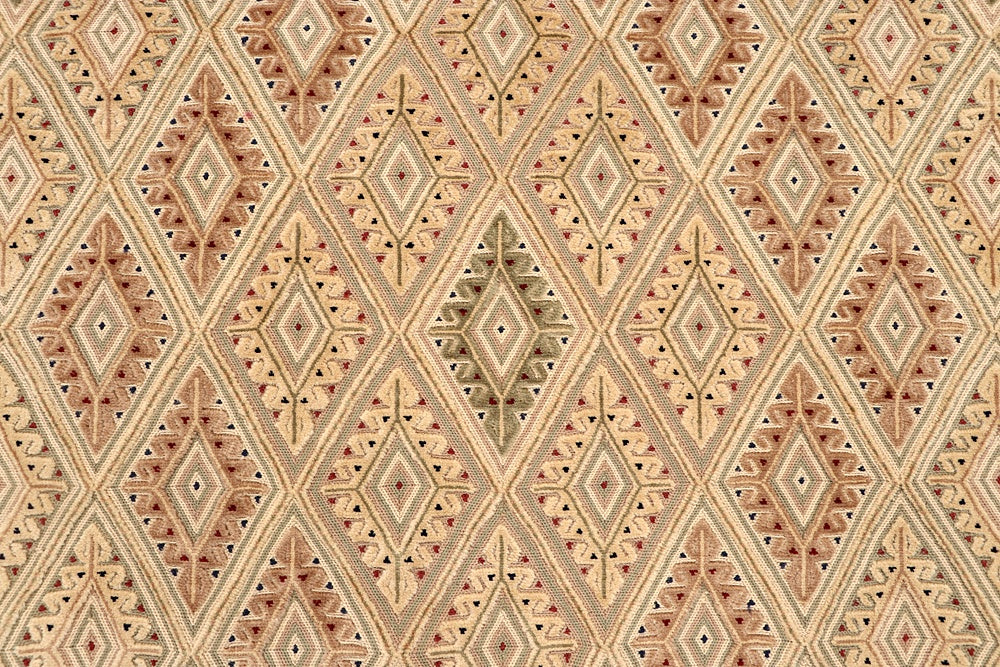 4' 6" x 6' 6 Ivory Handmade Nakhunak Afghan Rug Rectangular