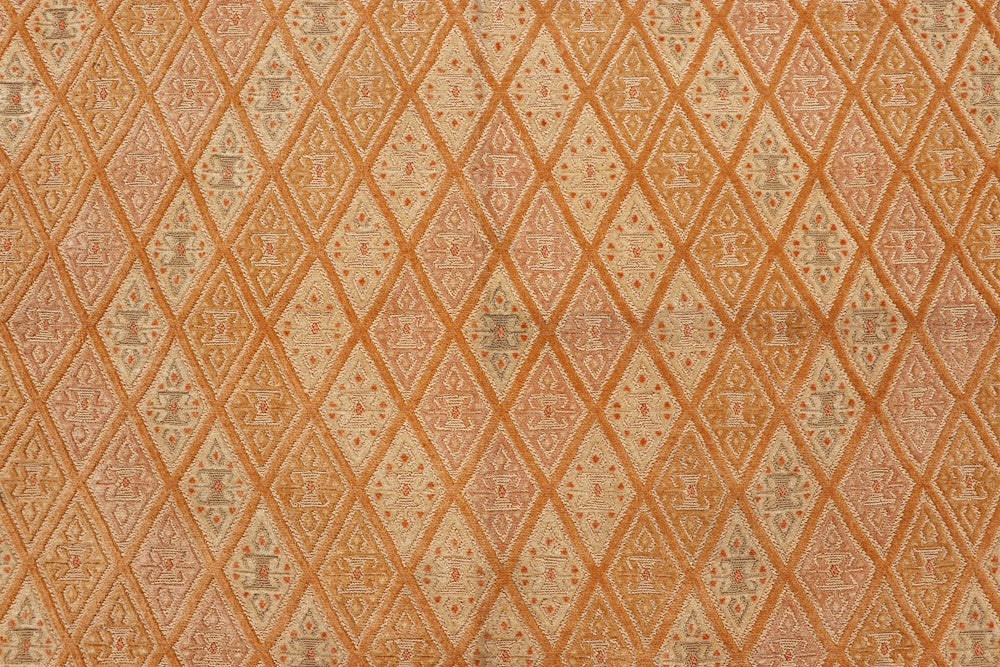 6' 6" X 6' 6" Ivory Handmade Nakhunak Afghan Rug Square