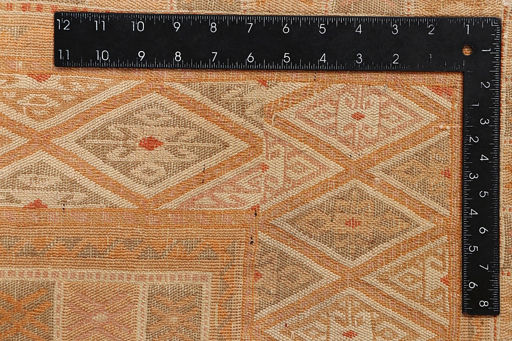 6' 6" X 6' 6" Ivory Handmade Nakhunak Afghan Rug Square