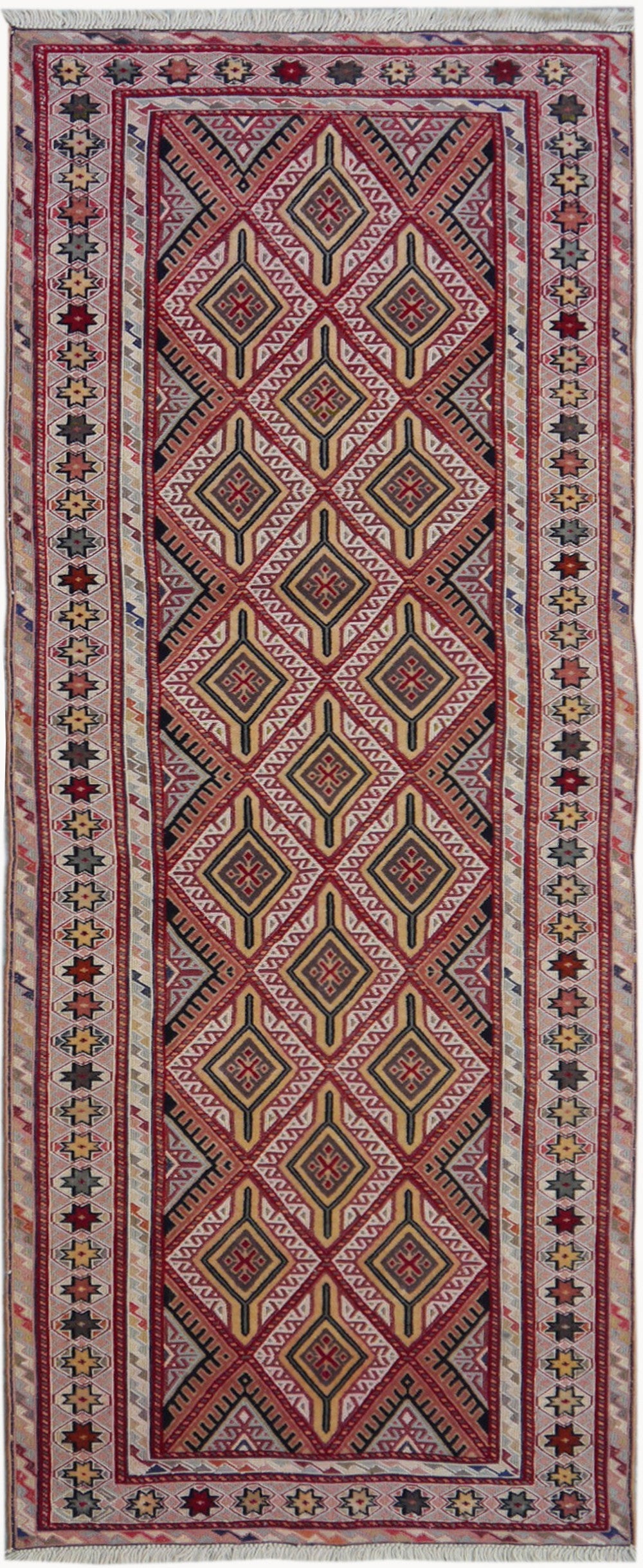 Multy Handmade Nakhunak Afghan Rug Runner