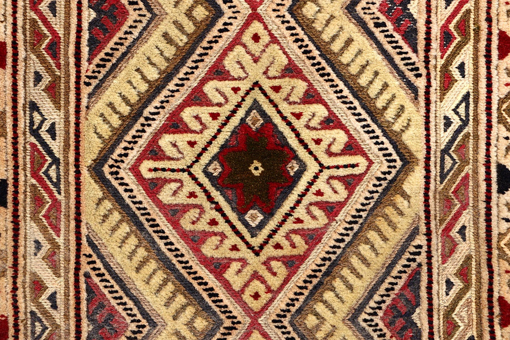 Multy Handmade Nakhunak Afghan Rug Rectangular